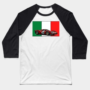 330 P4 Italian Print Baseball T-Shirt